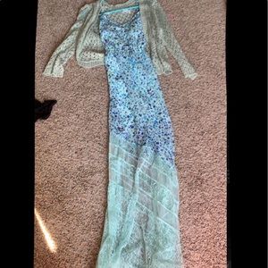 Long Casual Blue Dress